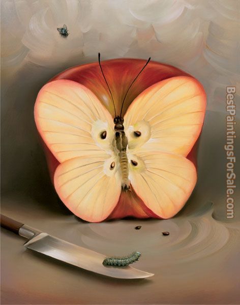 Vladimir Kush butterfly apple